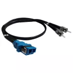 TSF ST Duo Male to LC Duo Female Adapter - 1 metr