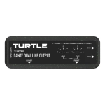 Turtle AV 2CH LINE OUT 2-kanałowy adapter wyjścia liniowego Dante z regulacją wzmocnienia