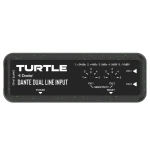 Turtle AV 2CH LINE IN 2-kanałowy adapter wejścia liniowego Dante z regulacją wzmocnienia