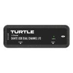 Turtle AV 2CH USB I/O 2-kanałowy interfejs Dante z wejściem/wyjściem USB-C