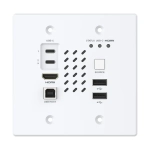 Turtle AV Chazy 4K Wall Plate TX – Ścienny enkoder Dante AV-A 4K60 HDMI/USB-C, PoE