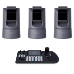 Birddog O4 Combo - Zestaw 3 zewnętrznych kamery PTZ O4 z kontrolerem KBD